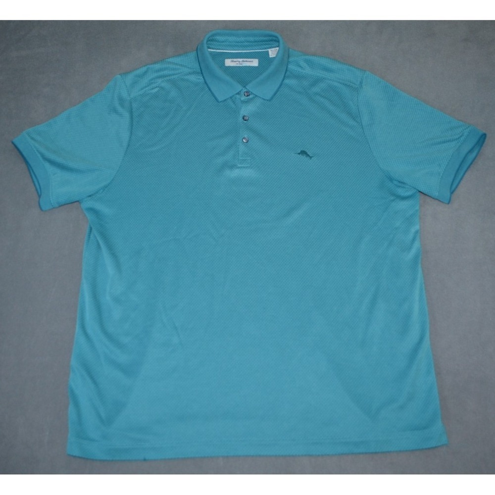 Tommy Bahama Men's XL Diamond Dunes IslandZone Polo Shipwreck Green ST225649
